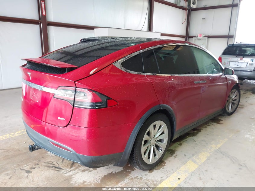 2016 Tesla Model x VIN 5YJXCBE29GF011991 IAAI salvage auction — RIGHT FRONT, Salvage (North Carolina), sold $6,100 on 2026-07-09 (photo 4)