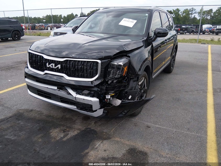 2024 Kia Telluride VIN 5XYP34GC9RG482150 IAAI salvage auction — LEFT FRONT, Salvage Title, sold $11,275 on 2026-07-29 (photo 6)