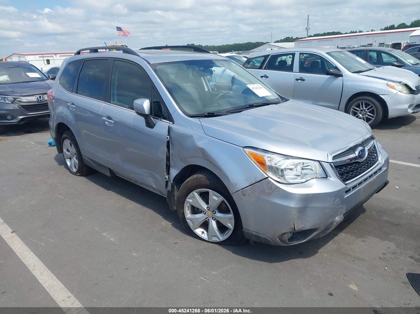 2015 Subaru Forester VIN JF2SJARC3FH806838 IAAI salvage auction — FRONT END, Salvage (North Carolina), sold $1,250 on 2026-07-08 (photo 1)