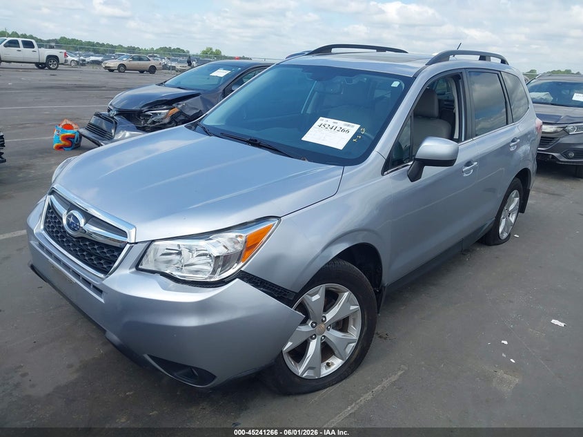 2015 Subaru Forester VIN JF2SJARC3FH806838 IAAI salvage auction — FRONT END, Salvage (North Carolina), sold $1,250 on 2026-07-08 (photo 2)