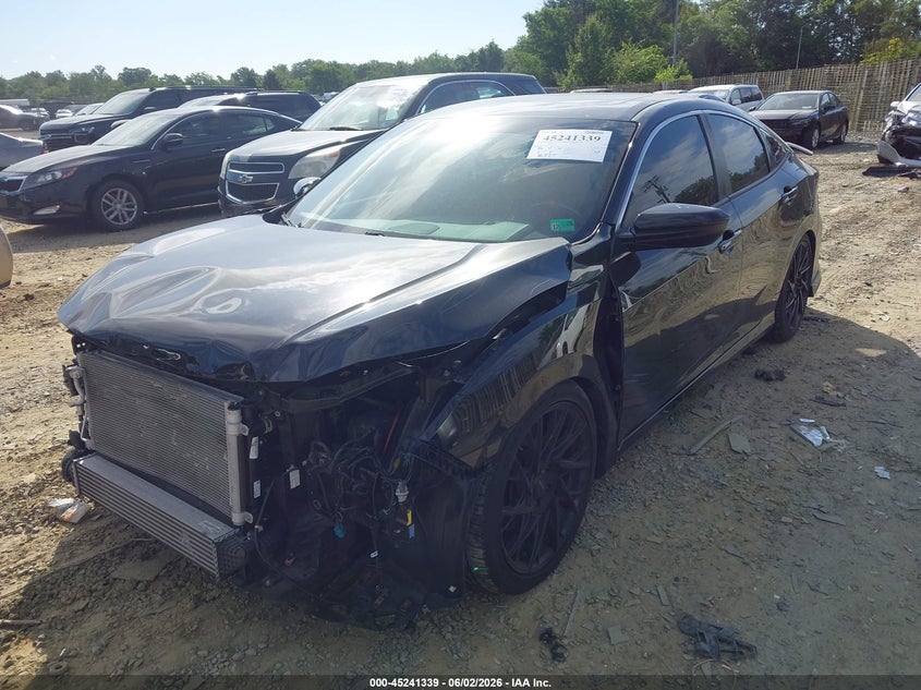 2019 Honda Civic VIN 2HGFC1E54KH705962 IAAI salvage auction — FRONT END, Salvage Title, sold $5,100 on 2026-07-24 (photo 2)