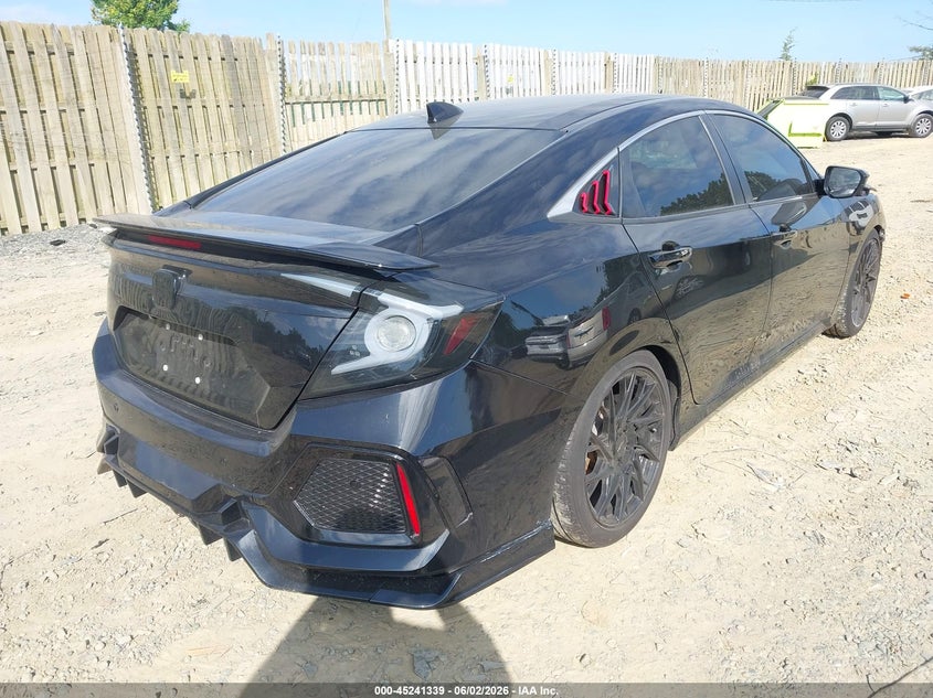 2019 Honda Civic VIN 2HGFC1E54KH705962 IAAI salvage auction — FRONT END, Salvage Title, sold $5,100 on 2026-07-24 (photo 4)
