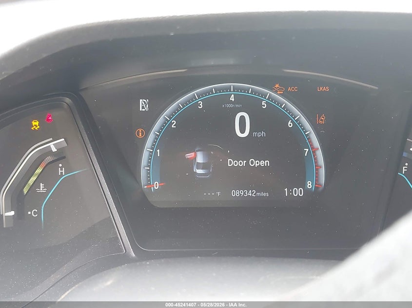2019 Honda Civic VIN 2HGFC2F63KH531430 IAAI salvage auction — FRONT END, Salvage Title, sold $900 on 2026-07-22 (photo 7)