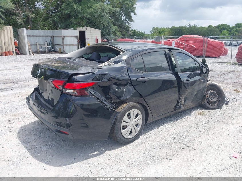 2020 Nissan Versa VIN 3N1CN8DVXLL809647 IAAI salvage auction — FRONT & REAR, Certificate Of Destruction (Florida), sold $275 on 2026-07-17 (photo 4)