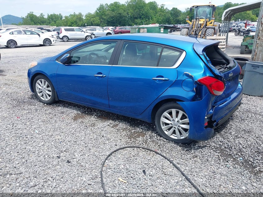 2014 Kia Forte VIN KNAFX5A8XE5172311 IAAI salvage auction — FRONT & REAR, Salvage (North Carolina), sold $375 on 2026-07-31 (photo 3)