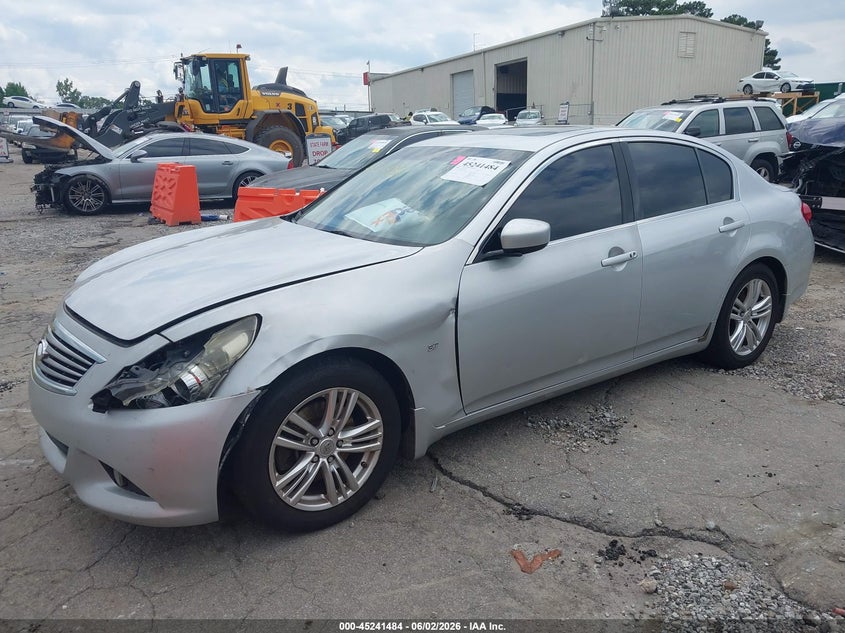 2015 Infiniti Q40 VIN JN1CV6AP7FM502814 IAAI salvage auction — LEFT FRONT, Salvage Title, sold $475 on 2026-07-15 (photo 2)