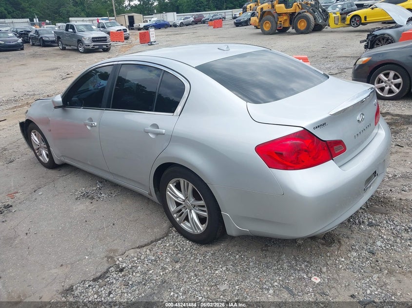 2015 Infiniti Q40 VIN JN1CV6AP7FM502814 IAAI salvage auction — LEFT FRONT, Salvage Title, sold $475 on 2026-07-15 (photo 3)