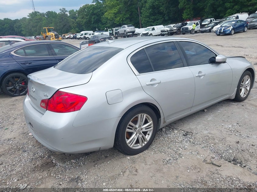 2015 Infiniti Q40 VIN JN1CV6AP7FM502814 IAAI salvage auction — LEFT FRONT, Salvage Title, sold $475 on 2026-07-15 (photo 4)