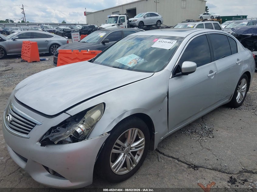 2015 Infiniti Q40 VIN JN1CV6AP7FM502814 IAAI salvage auction — LEFT FRONT, Salvage Title, sold $475 on 2026-07-15 (photo 6)