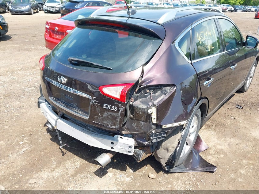 2010 Infiniti Ex35 VIN JN1AJ0HR1AM757099 IAAI salvage auction — REAR END, Prior Salvage (Minnesota), sold $1,300 on 2026-07-15 (photo 6)