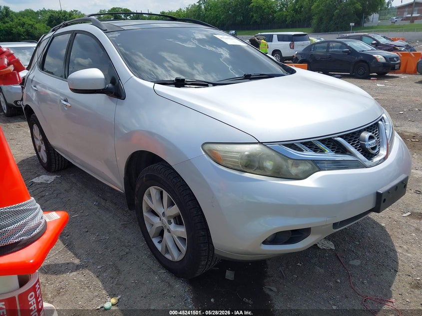 2011 Nissan Murano VIN JN8AZ1MU2BW068575 IAAI salvage auction — REAR END, Clear (Tennessee), sold $25 on 2026-07-30 (photo 1)