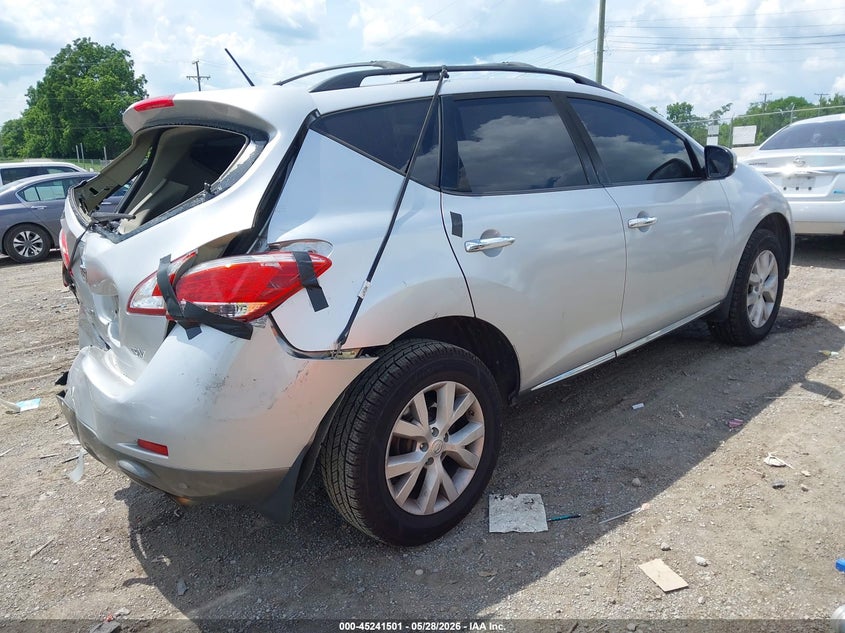 2011 Nissan Murano VIN JN8AZ1MU2BW068575 IAAI salvage auction — REAR END, Clear (Tennessee), sold $25 on 2026-07-30 (photo 4)
