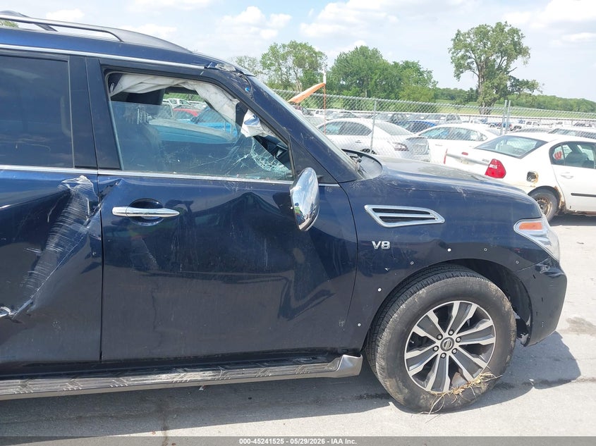 2018 Nissan Armada VIN JN8AY2NC3J9553996 IAAI salvage auction — RIGHT SIDE, Salvage (Iowa), sold $6,050 on 2026-07-14 (photo 6)