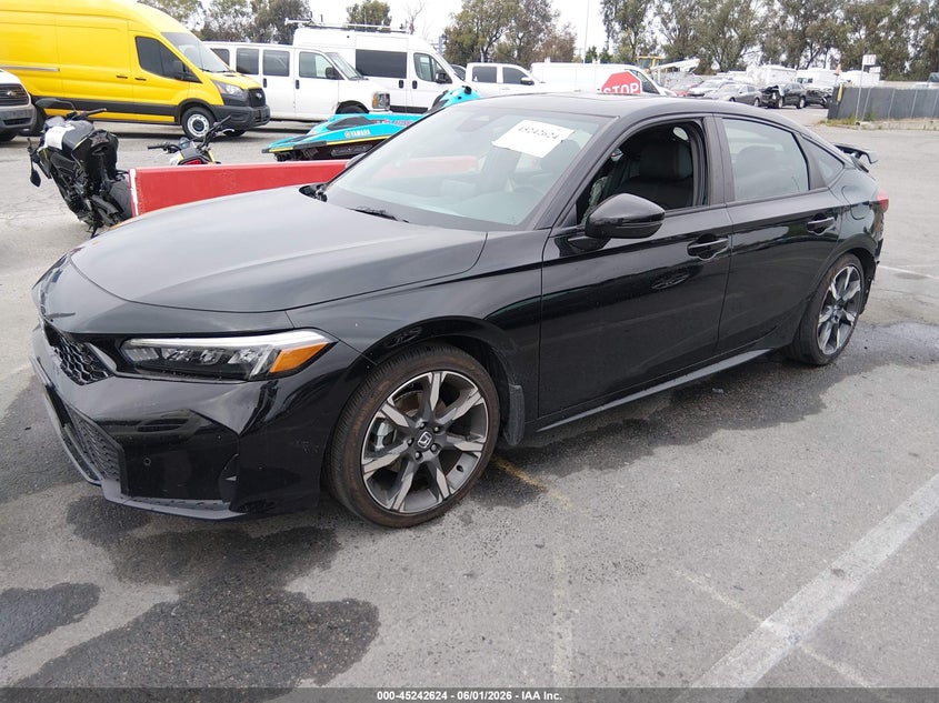 2025 Honda Civic VIN 19XFL4H91SE010297 IAAI salvage auction — RIGHT REAR, Salvage Title, sold $10,600 on 2026-07-29 (photo 2)