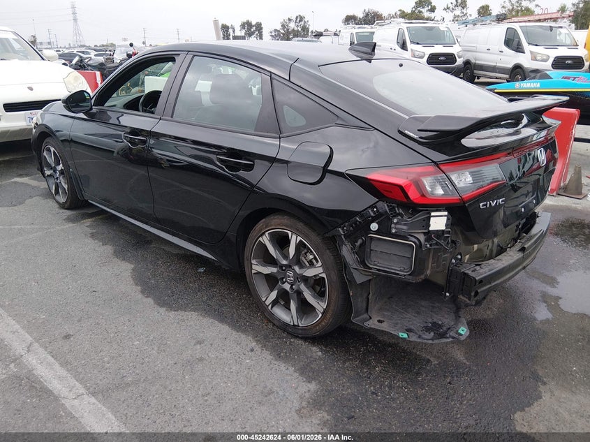 2025 Honda Civic VIN 19XFL4H91SE010297 IAAI salvage auction — RIGHT REAR, Salvage Title, sold $10,600 on 2026-07-29 (photo 3)
