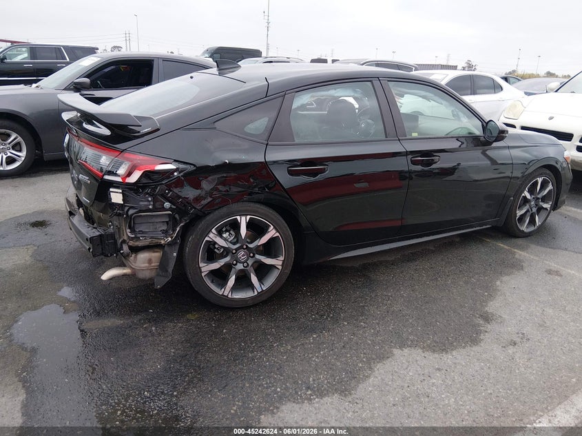 2025 Honda Civic VIN 19XFL4H91SE010297 IAAI salvage auction — RIGHT REAR, Salvage Title, sold $10,600 on 2026-07-29 (photo 4)