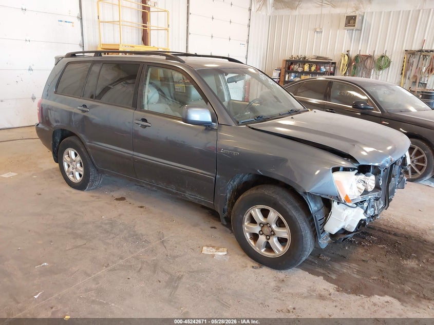 2003 Toyota Highlander VIN JTEHF21A930136440 IAAI salvage auction — NORMAL WEAR, Clear (Michigan), sold $700 on 2026-07-07 (photo 1)