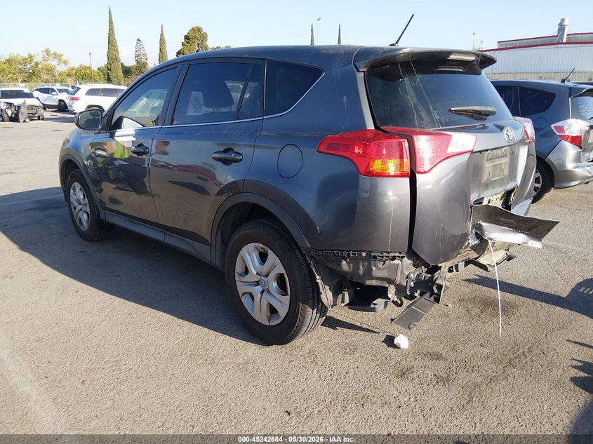 2015 Toyota Rav 4 VIN JTMZFREVXFJ047490 IAAI salvage auction — REAR END, Salvage Title, sold $4,500 on 2026-07-16 (photo 3)