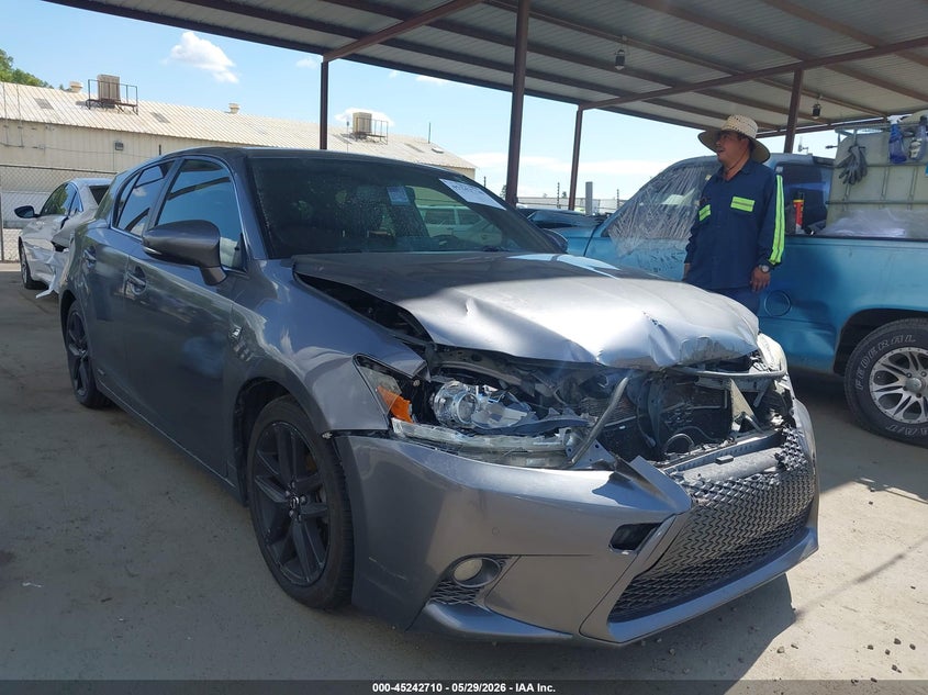 2015 Lexus Ct VIN JTHKD5BH1F2212009 IAAI salvage auction — FRONT END, Salvage Title, sold $2,250 on 2026-07-28 (photo 1)