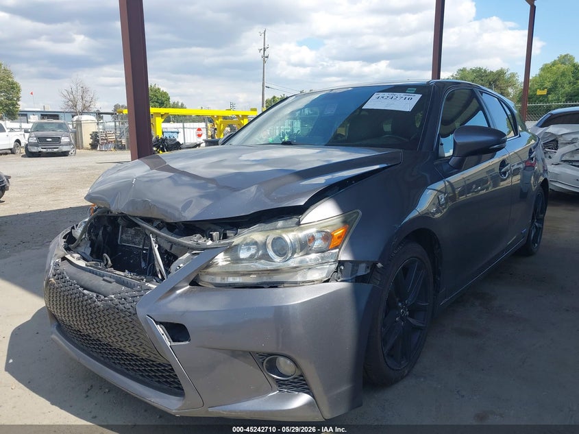 2015 Lexus Ct VIN JTHKD5BH1F2212009 IAAI salvage auction — FRONT END, Salvage Title, sold $2,250 on 2026-07-28 (photo 2)