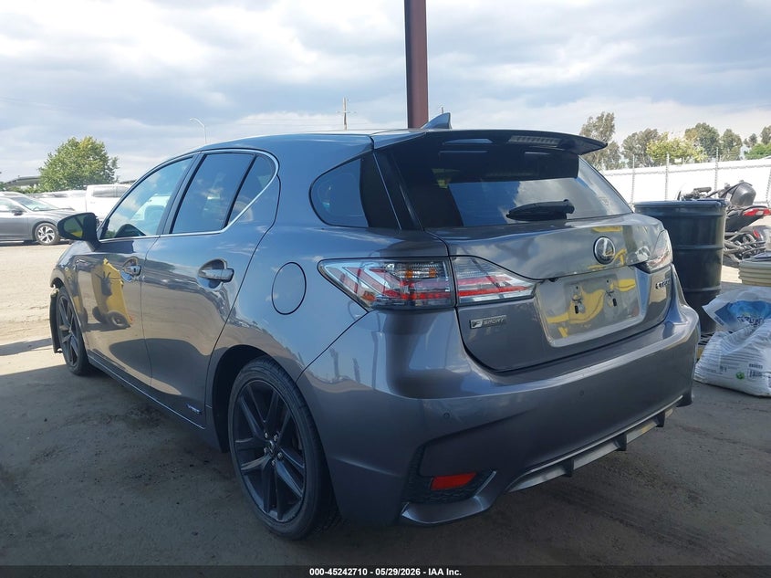 2015 Lexus Ct VIN JTHKD5BH1F2212009 IAAI salvage auction — FRONT END, Salvage Title, sold $2,250 on 2026-07-28 (photo 3)