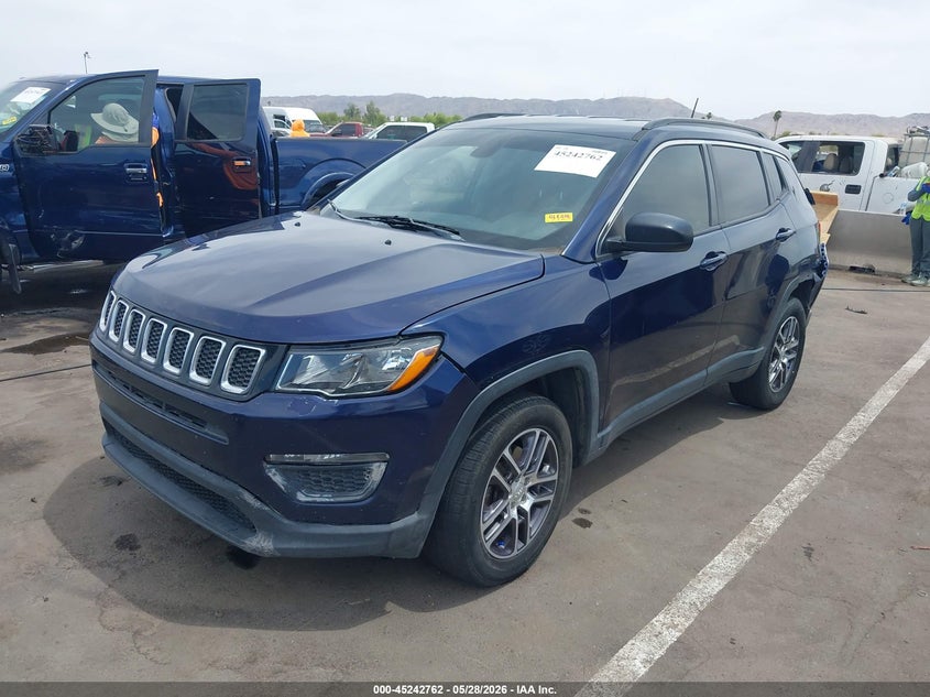 2019 Jeep Compass VIN 3C4NJDAB8KT599522 IAAI salvage auction — REAR END, Salvage Title, sold $2,950 on 2026-08-01 (photo 2)