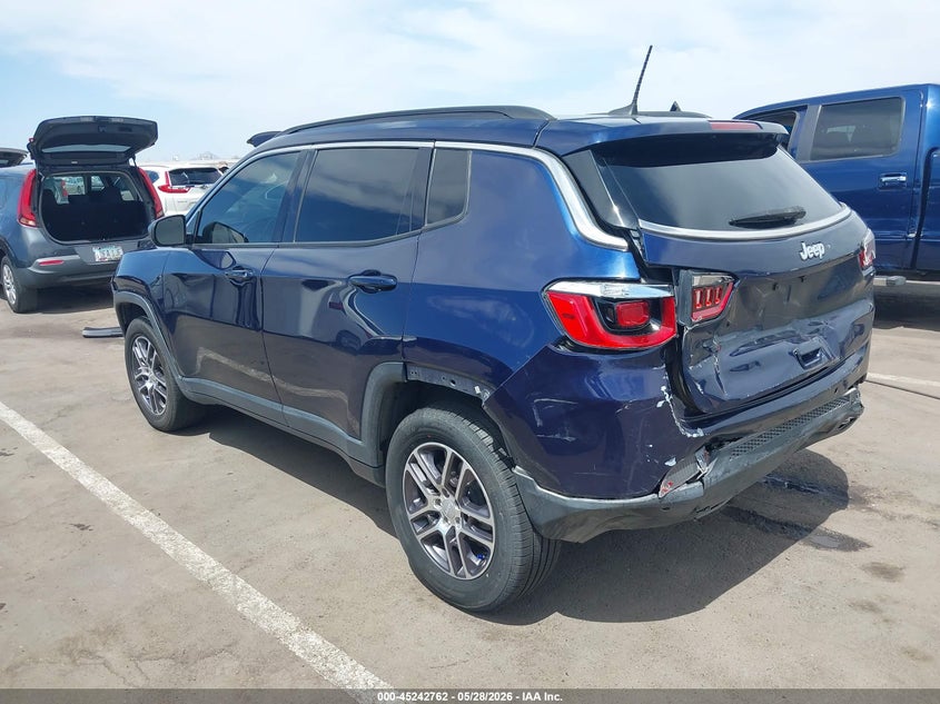 2019 Jeep Compass VIN 3C4NJDAB8KT599522 IAAI salvage auction — REAR END, Salvage Title, sold $2,950 on 2026-08-01 (photo 3)
