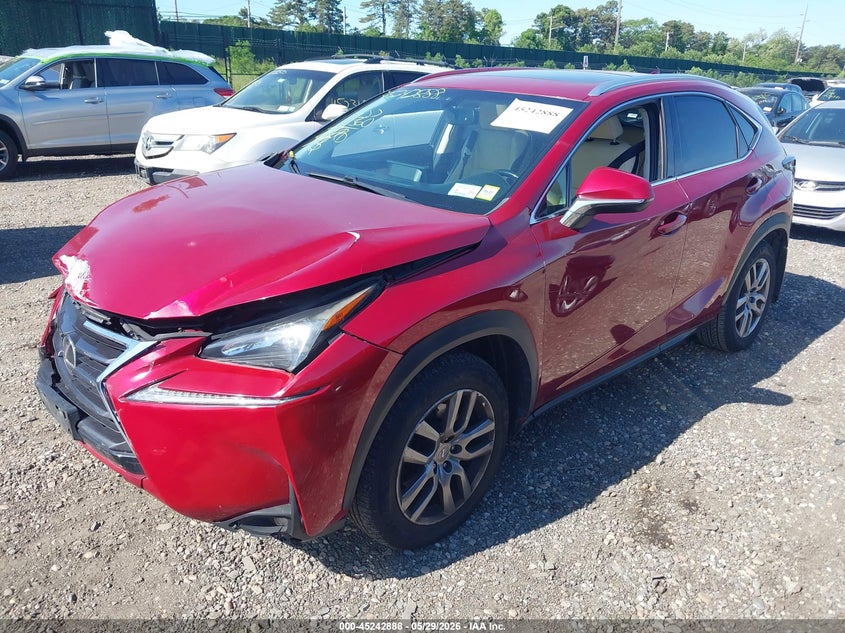 2015 Lexus Nx VIN JTJBARBZ8F2006998 IAAI salvage auction — FRONT END, Salvage Title, sold $5,600 on 2026-07-07 (photo 2)