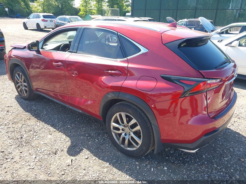 2015 Lexus Nx VIN JTJBARBZ8F2006998 IAAI salvage auction — FRONT END, Salvage Title, sold $5,600 on 2026-07-07 (photo 3)