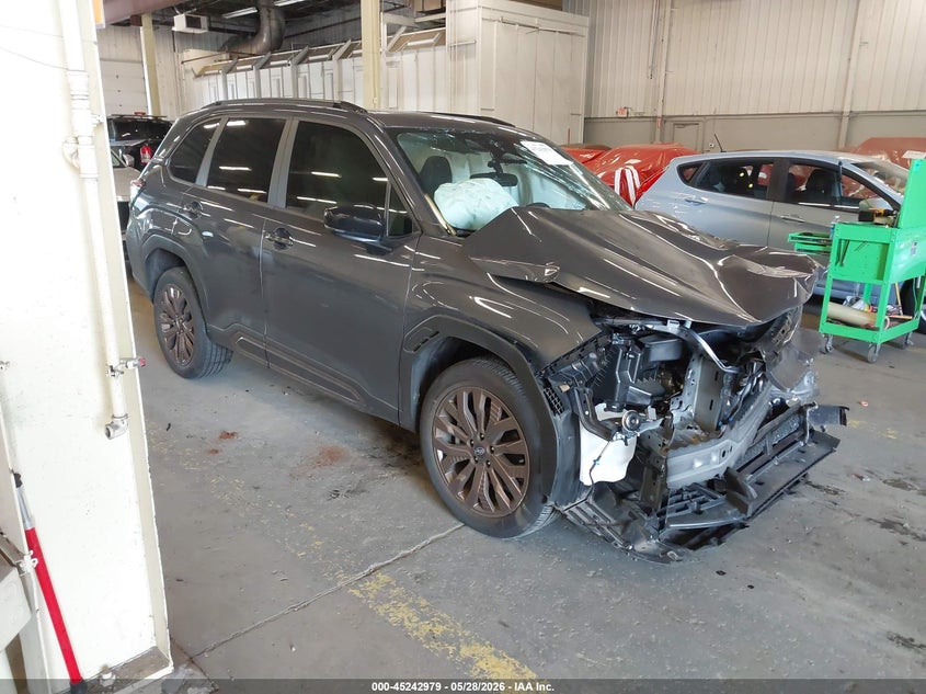 2025 Subaru Forester VIN JF2SLDHC6SH498345 IAAI salvage auction — FRONT & REAR, Salvage Title, sold $5,600 on 2026-07-23 (photo 1)