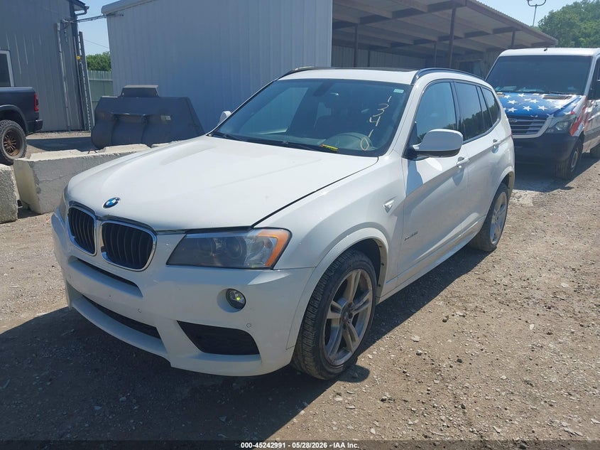 2013 BMW X3 VIN 5UXWX9C54D0A13410 IAAI salvage auction — NORMAL WEAR, Salvage Title, sold $650 on 2026-07-29 (photo 2)