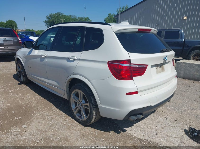 2013 BMW X3 VIN 5UXWX9C54D0A13410 IAAI salvage auction — NORMAL WEAR, Salvage Title, sold $650 on 2026-07-29 (photo 3)
