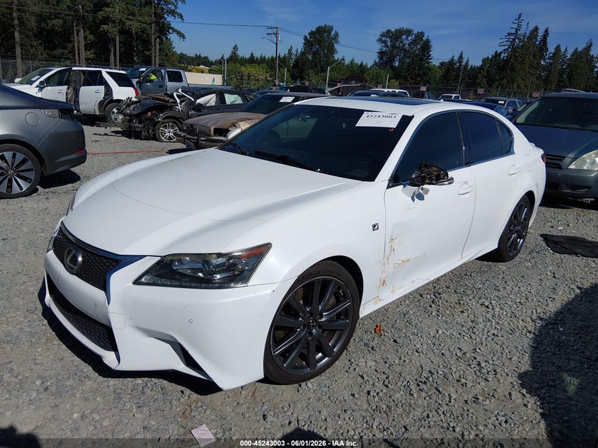 2014 Lexus Gs VIN JTHBE1BL2E5043741 IAAI salvage auction — SIDE, Salvage Title, sold $3,500 on 2026-07-22 (photo 2)