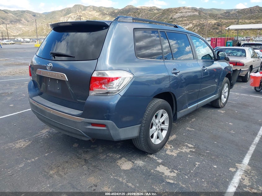2012 Toyota Highlander VIN 5TDZK3EH8CS089495 IAAI salvage auction — LEFT FRONT, Salvage Title, sold $1,950 on 2026-07-29 (photo 4)
