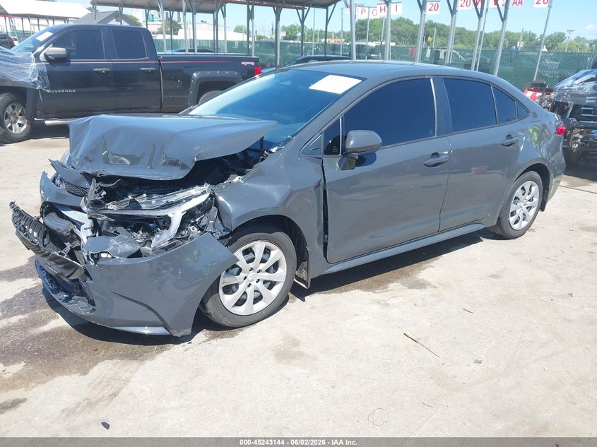 2026 Toyota Corolla VIN JTDBCMFE3T3119500 IAAI salvage auction — FRONT END, Salvage Title, sold $6,100 on 2026-08-02 (photo 2)
