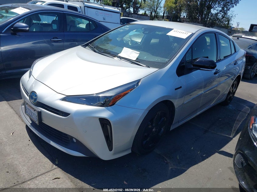 2022 Toyota Prius VIN JTDKAMFU5N3166494 IAAI salvage auction — REAR END, Salvage Title, sold $9,100 on 2026-07-11 (photo 2)