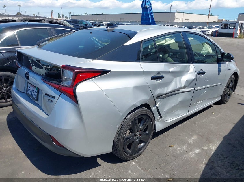 2022 Toyota Prius VIN JTDKAMFU5N3166494 IAAI salvage auction — REAR END, Salvage Title, sold $9,100 on 2026-07-11 (photo 4)