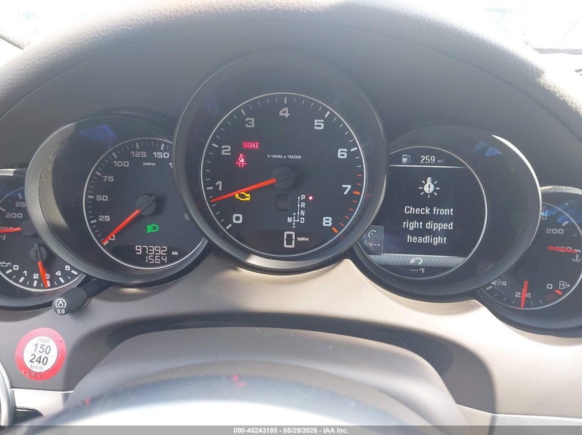 2018 Porsche Cayenne VIN WP1AA2A24JKA02402 IAAI salvage auction — FRONT END, Salvage Title, sold $5,550 on 2026-07-14 (photo 7)
