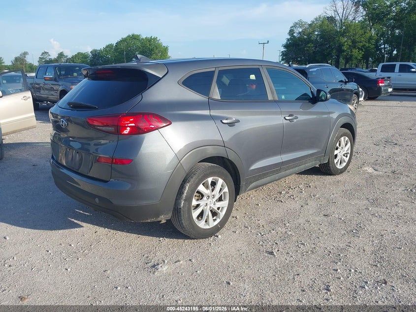 2019 Hyundai Tucson VIN KM8J23A47KU885337 IAAI salvage auction — HAIL, Salvage Title, sold $3,850 on 2026-07-06 (photo 4)