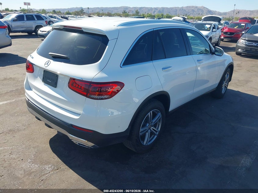 2021 Mercedes-benz Glc VIN W1N0G8DB9MV314480 IAAI salvage auction — UNDERCARRIAGE, Salvage (Arizona), sold $9,300 on 2026-07-14 (photo 4)