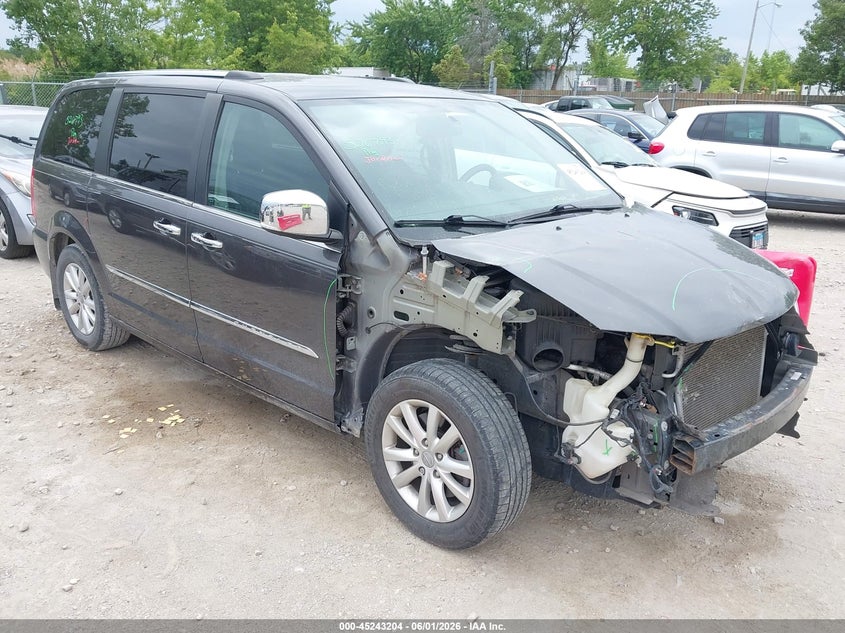 2015 Chrysler Town & country VIN 2C4RC1GGXFR655868 IAAI salvage auction — FRONT END, Salvage Title, sold $525 on 2026-07-19 (photo 1)