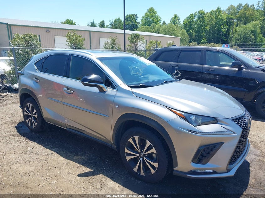 2019 Lexus Nx VIN JTJBARBZXK2180906 IAAI salvage auction — LEFT SIDE, Salvage Title, sold $9,550 on 2026-07-27 (photo 1)