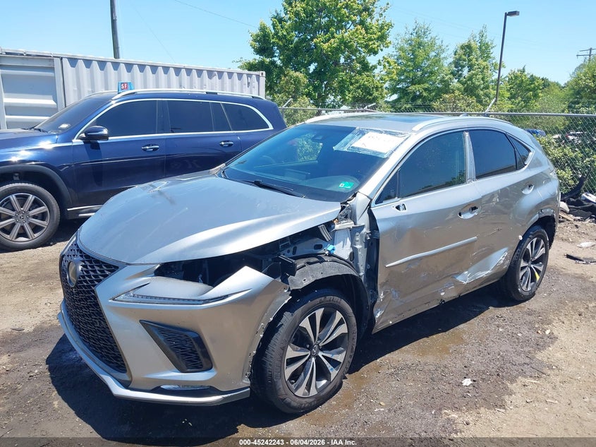 2019 Lexus Nx VIN JTJBARBZXK2180906 IAAI salvage auction — LEFT SIDE, Salvage Title, sold $9,550 on 2026-07-27 (photo 2)