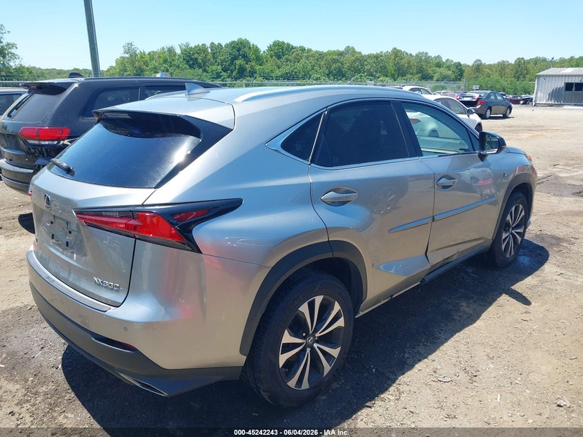 2019 Lexus Nx VIN JTJBARBZXK2180906 IAAI salvage auction — LEFT SIDE, Salvage Title, sold $9,550 on 2026-07-27 (photo 4)