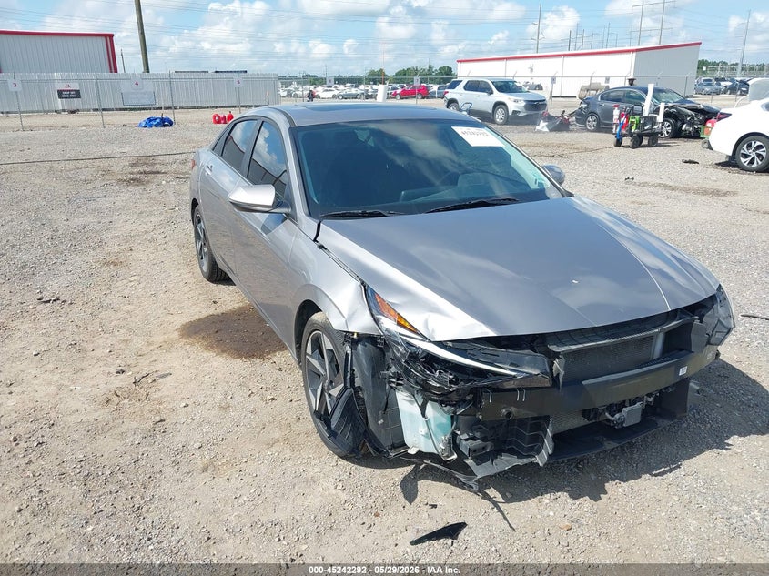 2023 Hyundai Elantra VIN KMHLN4AJ5PU046614 IAAI salvage auction — FRONT END, Salvage Title, sold $7,800 on 2026-07-18 (photo 1)