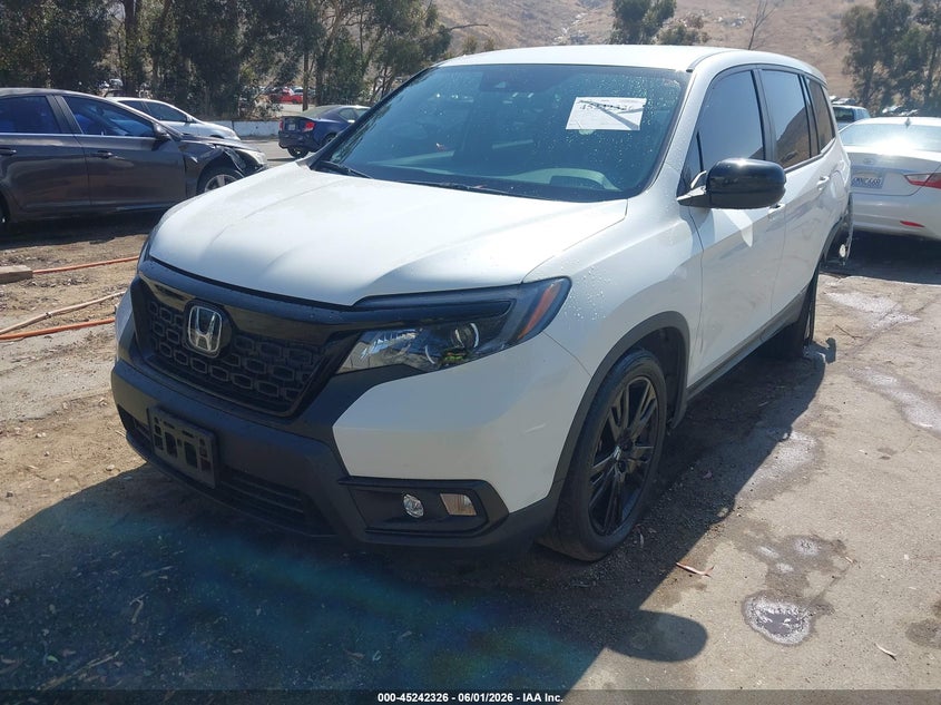 2021 Honda Passport VIN 5FNYF7H22MB011802 IAAI salvage auction — REAR END, Salvage Title, sold $8,250 on 2026-08-24 (photo 2)