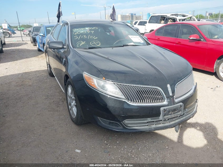 2013 Lincoln Mks VIN 1LNHL9DK7DG601599 IAAI salvage auction — SIDE, Original (Texas), sold $550 on 2026-07-29 (photo 1)