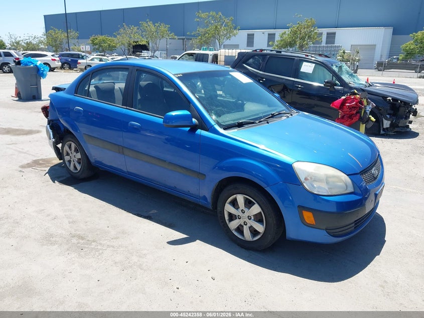 2009 Kia Rio VIN KNADE223796486366 IAAI salvage auction — REAR END, Salvage (California), sold $250 on 2026-07-20 (photo 1)