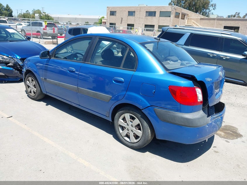 2009 Kia Rio VIN KNADE223796486366 IAAI salvage auction — REAR END, Salvage (California), sold $250 on 2026-07-20 (photo 3)