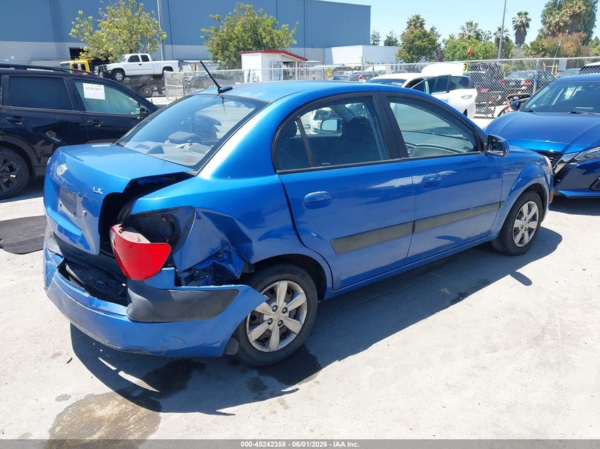 2009 Kia Rio VIN KNADE223796486366 IAAI salvage auction — REAR END, Salvage (California), sold $250 on 2026-07-20 (photo 4)
